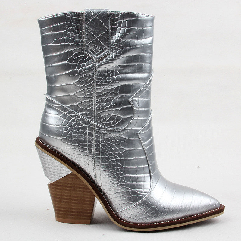 Stivale texano Holliwood metal