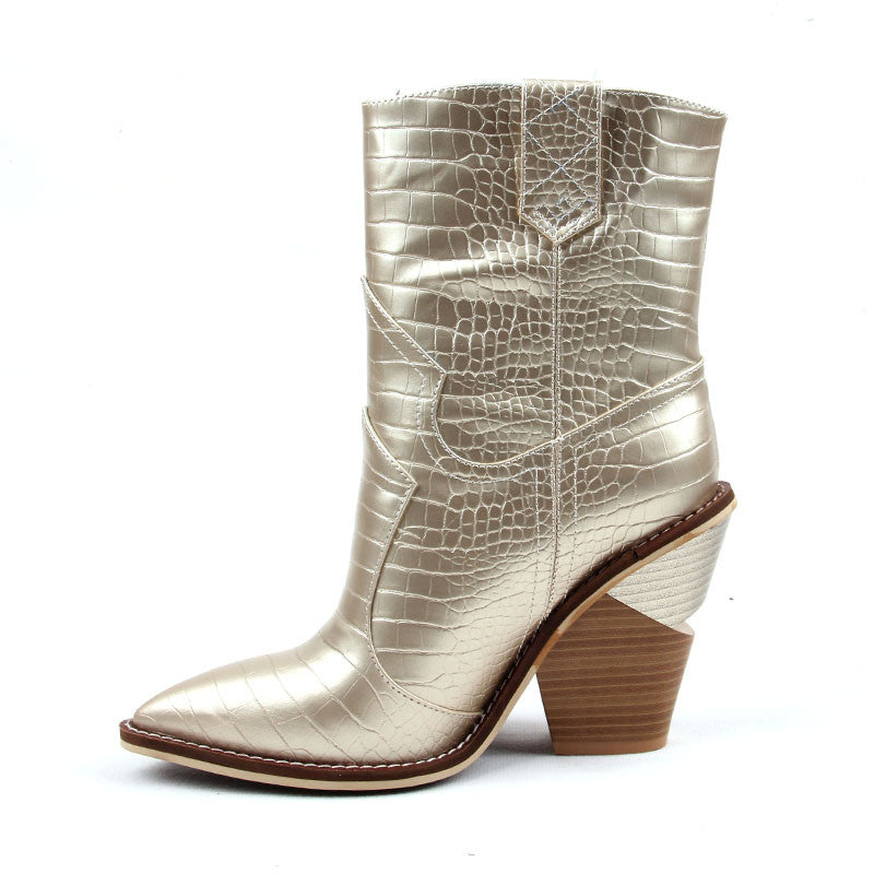 Stivale texano Holliwood metal