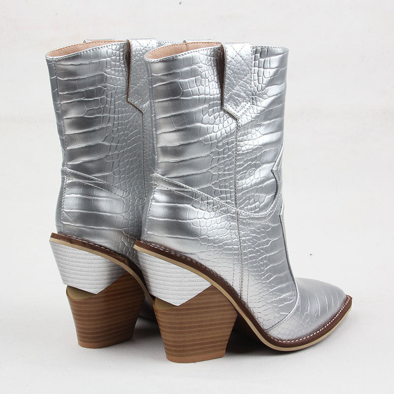 Stivale texano Holliwood metal