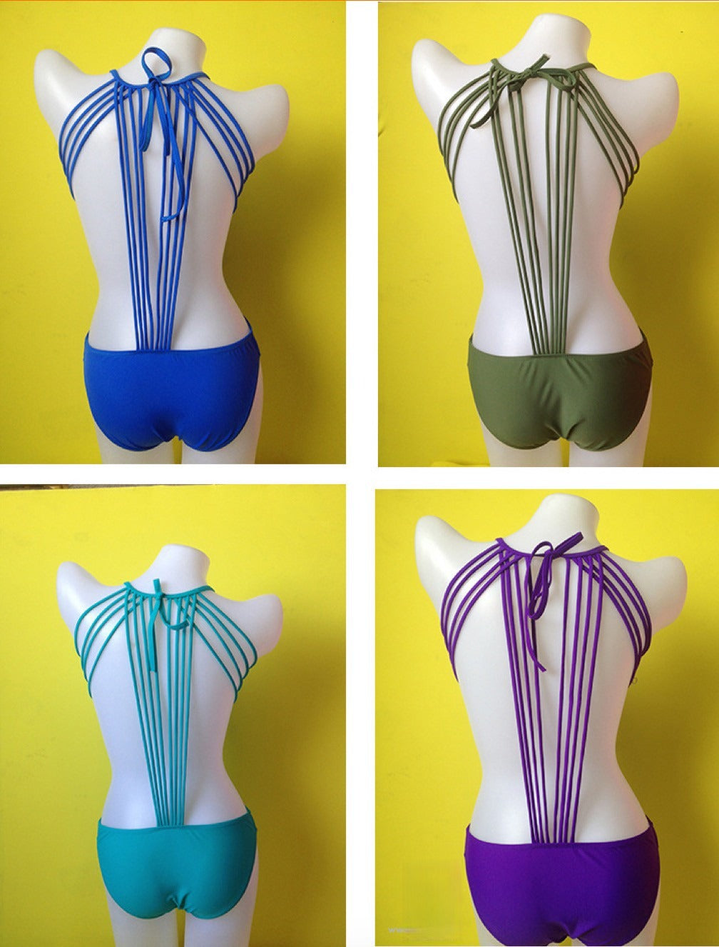 Costume intero Vanessa Bianco vista posteriore | Dream Shop