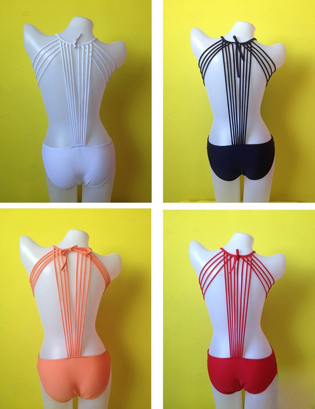 Costume intero Vanessa Nero vista posteriore | Dream Shop
