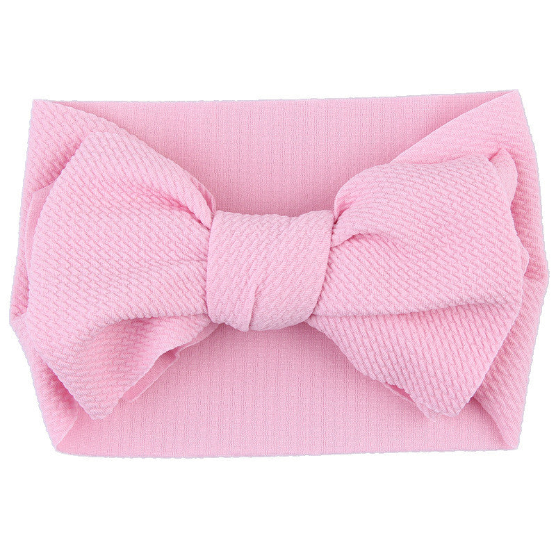 Fascia-fiocco neonata a costine