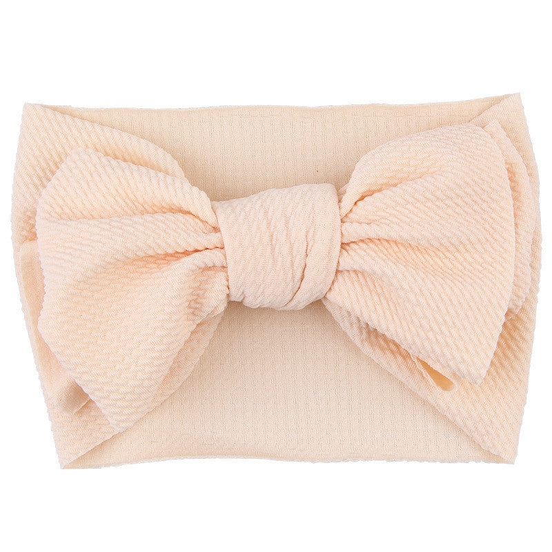 Fascia-fiocco neonata a costine