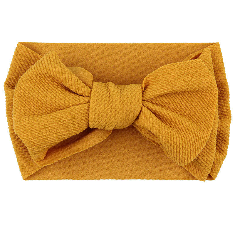 Fascia-fiocco neonata a costine