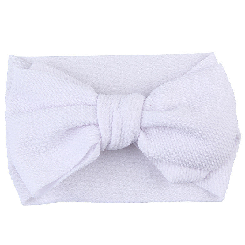 Fascia-fiocco neonata a costine