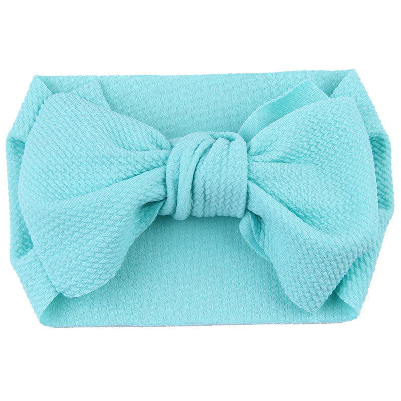 Fascia-fiocco neonata a costine