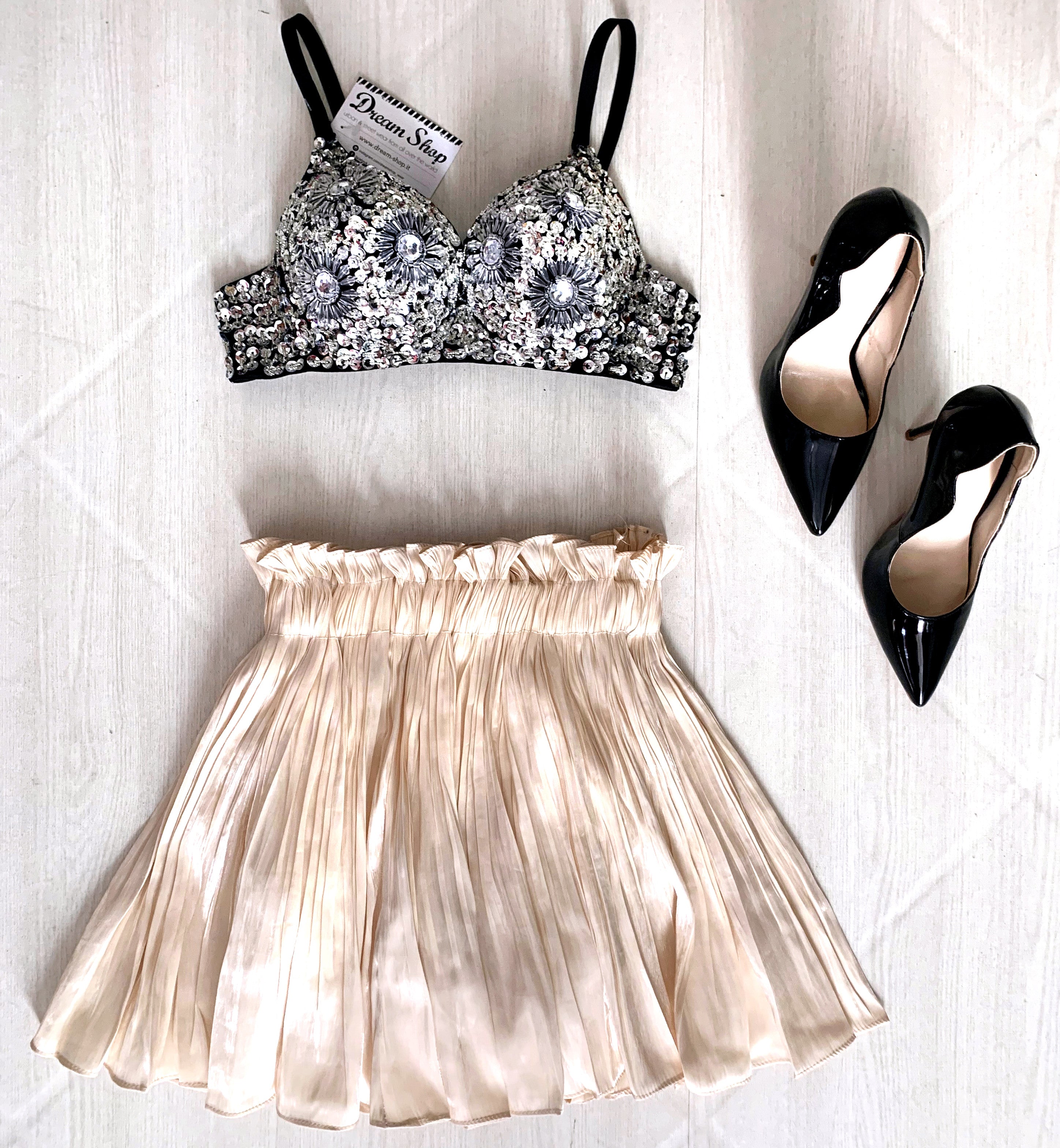 Gonna plissè Sonya raso