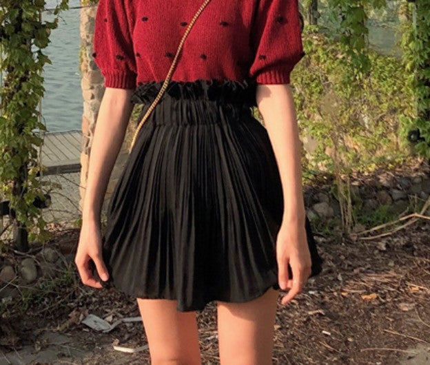 Gonna plissè Sonya raso