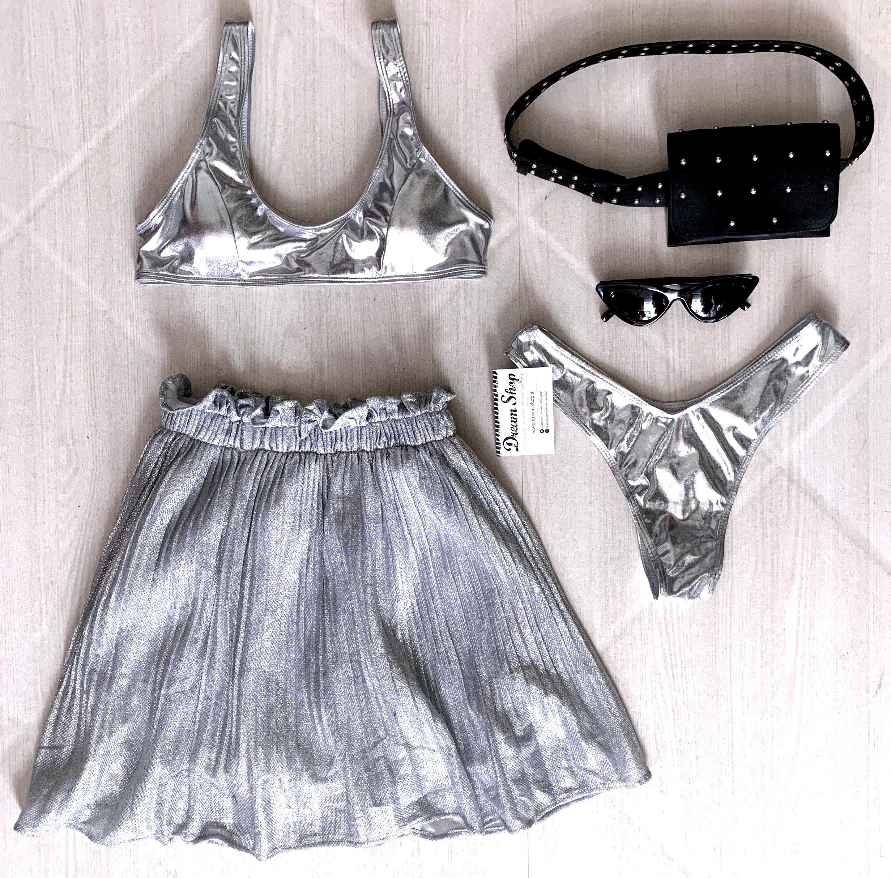 Gonna plissè Sonya raso