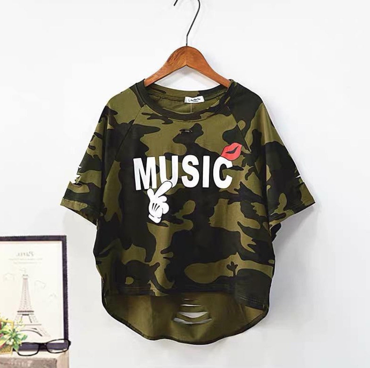 Maglia camouflage Music