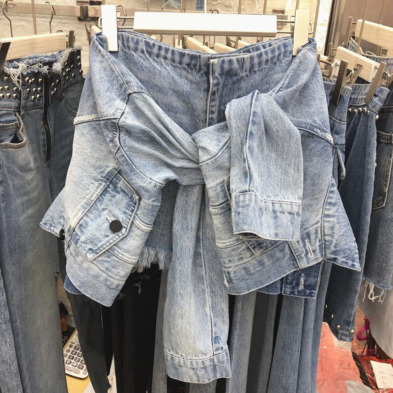 Shorts maniche legate