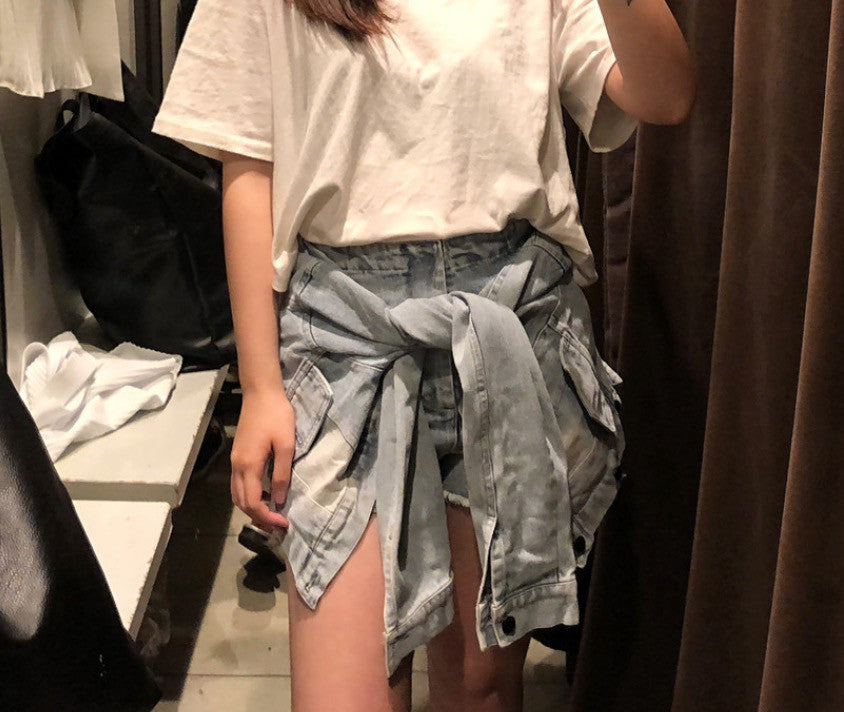 Shorts maniche legate