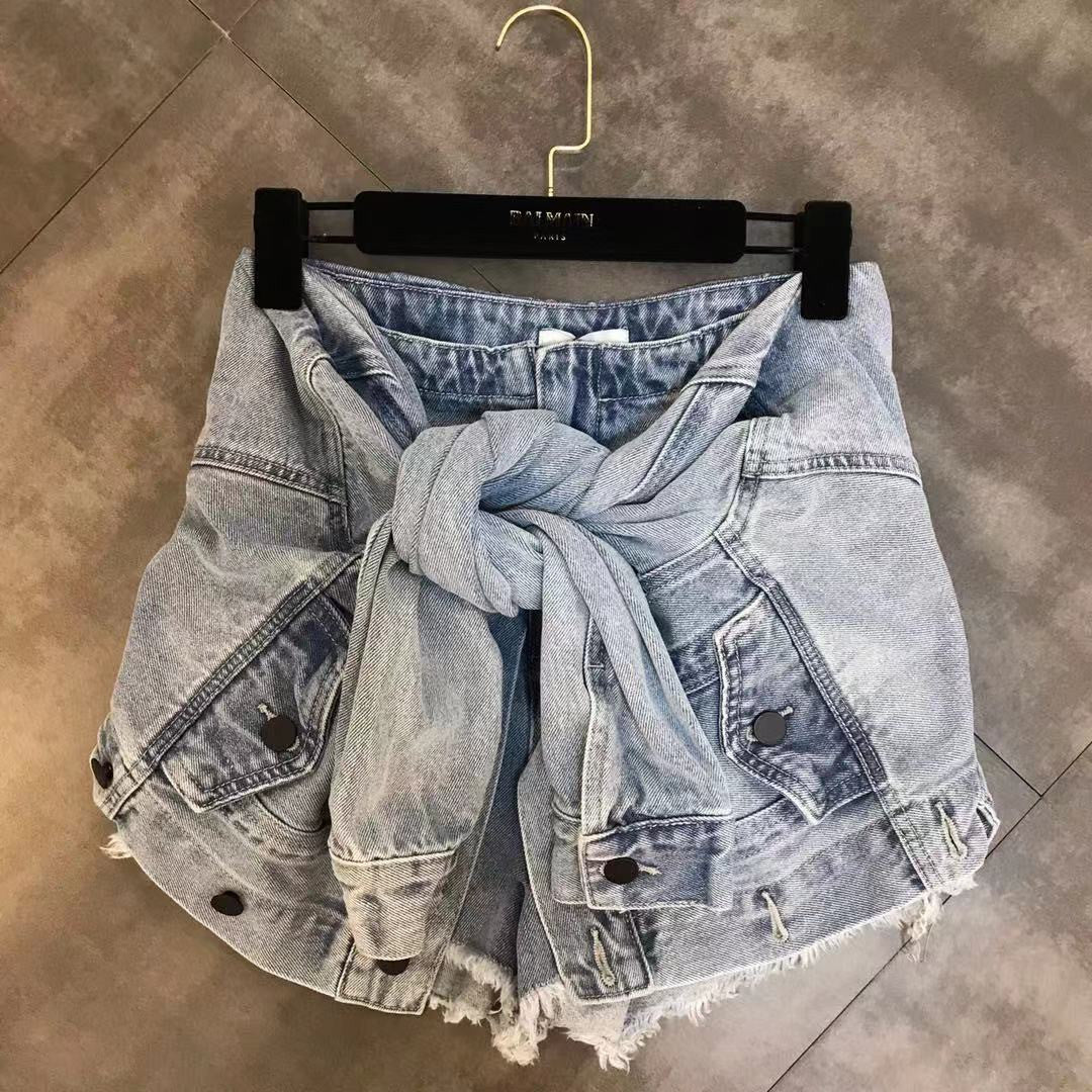 Shorts maniche legate