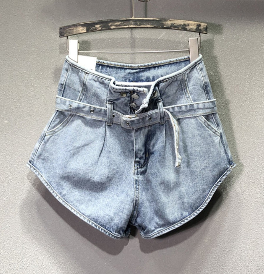 Shorts denim vita alta Laz