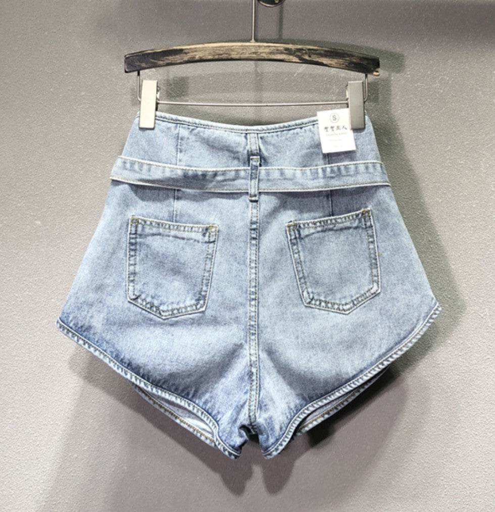 Shorts denim vita alta Laz