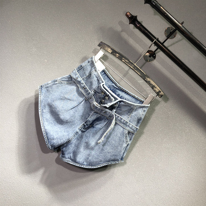 Shorts denim vita alta Laz