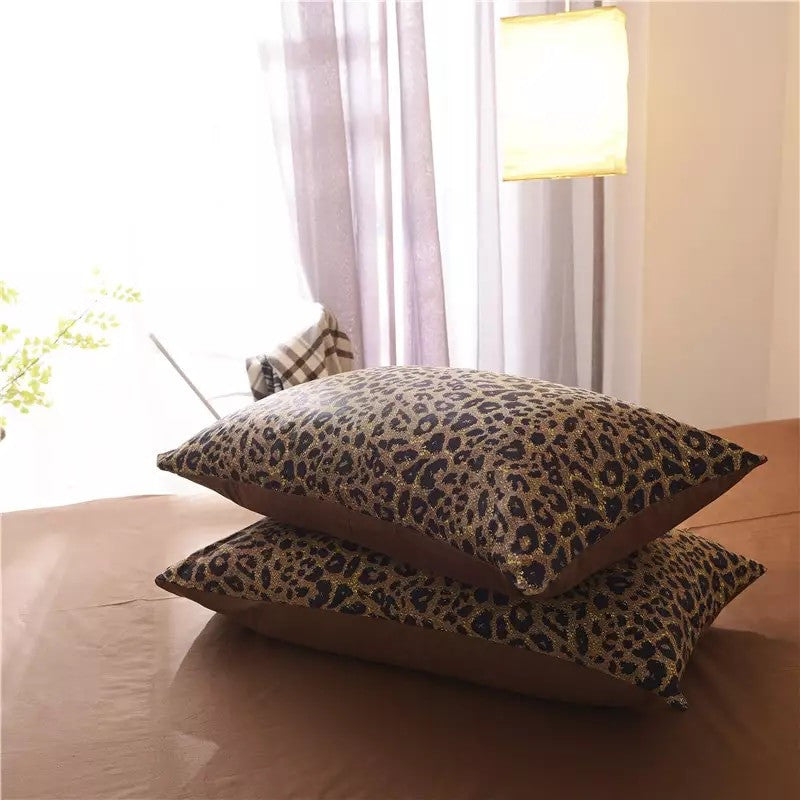 Set lenzuola leopard brown