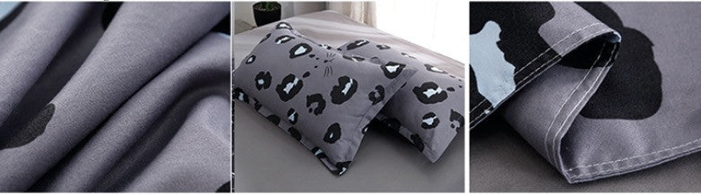 Set lenzuola leopard brown