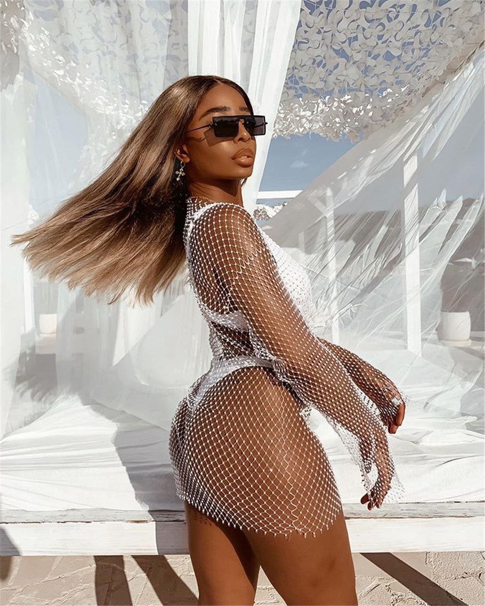 Maximaglia rete strass