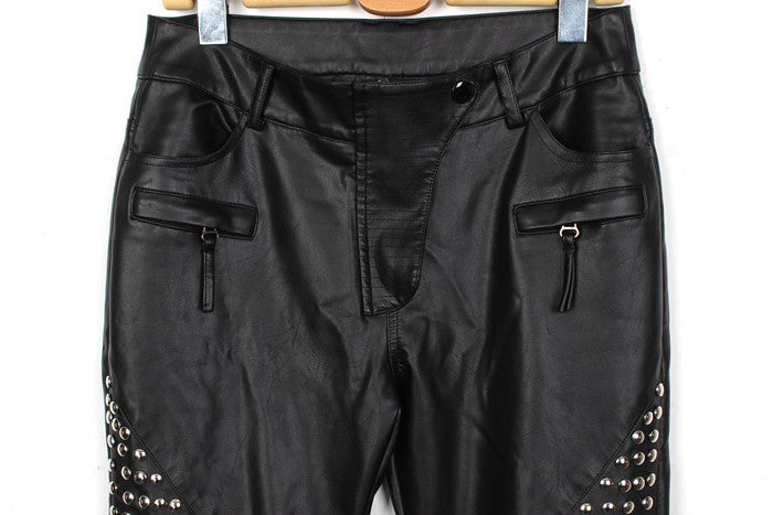 Pantalone pelle superborchiato