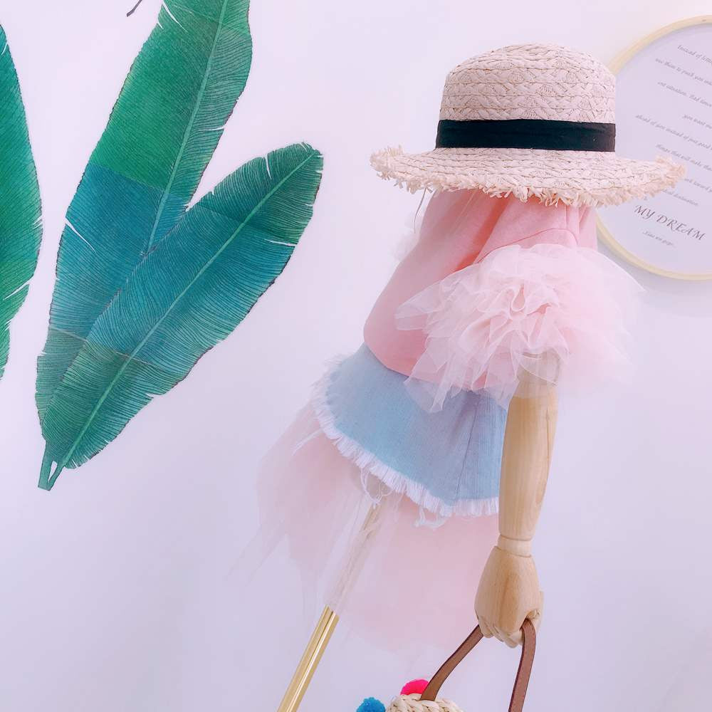 T-shirt baby rouges in tulle