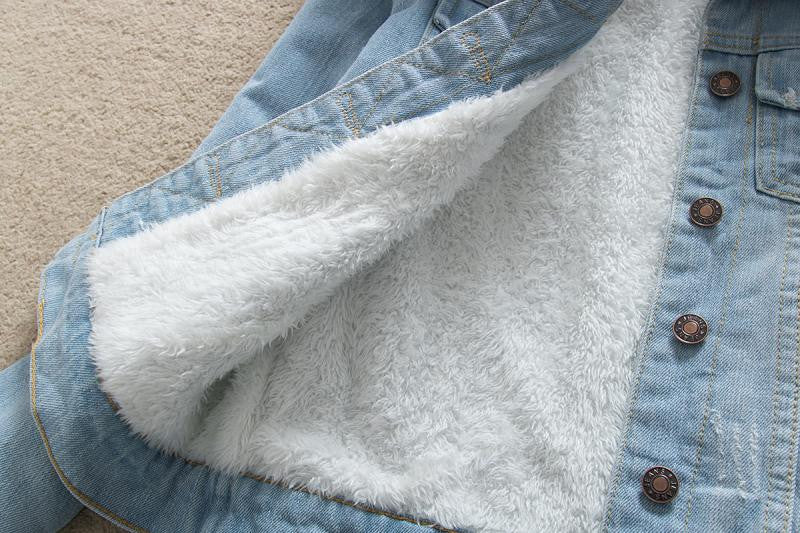 Giacca denim winterfurry