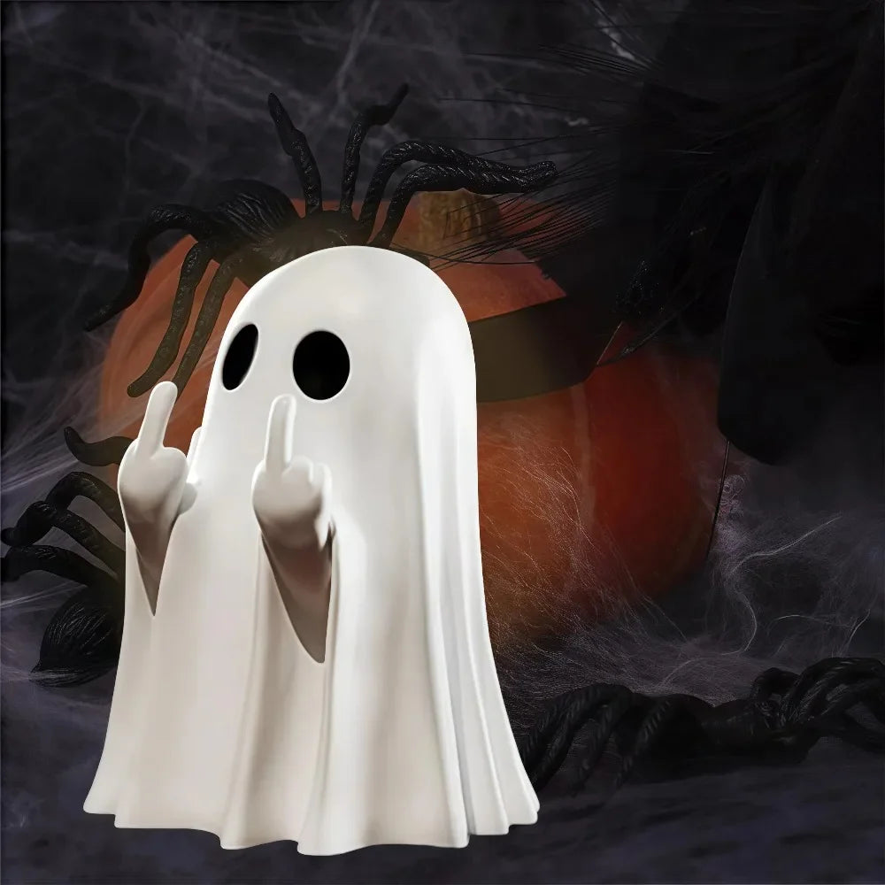 Statuetta fantasma dito medio
Decorazione Halloween spiritosa