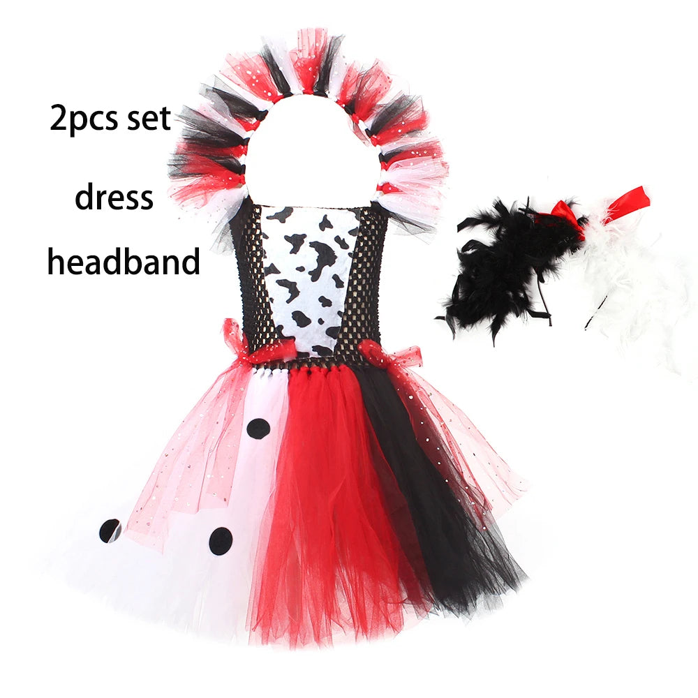 Costume dama dalmata bambina
Abito tutù glamour con guanti