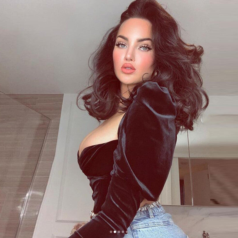 Blusa Velluto Darkness