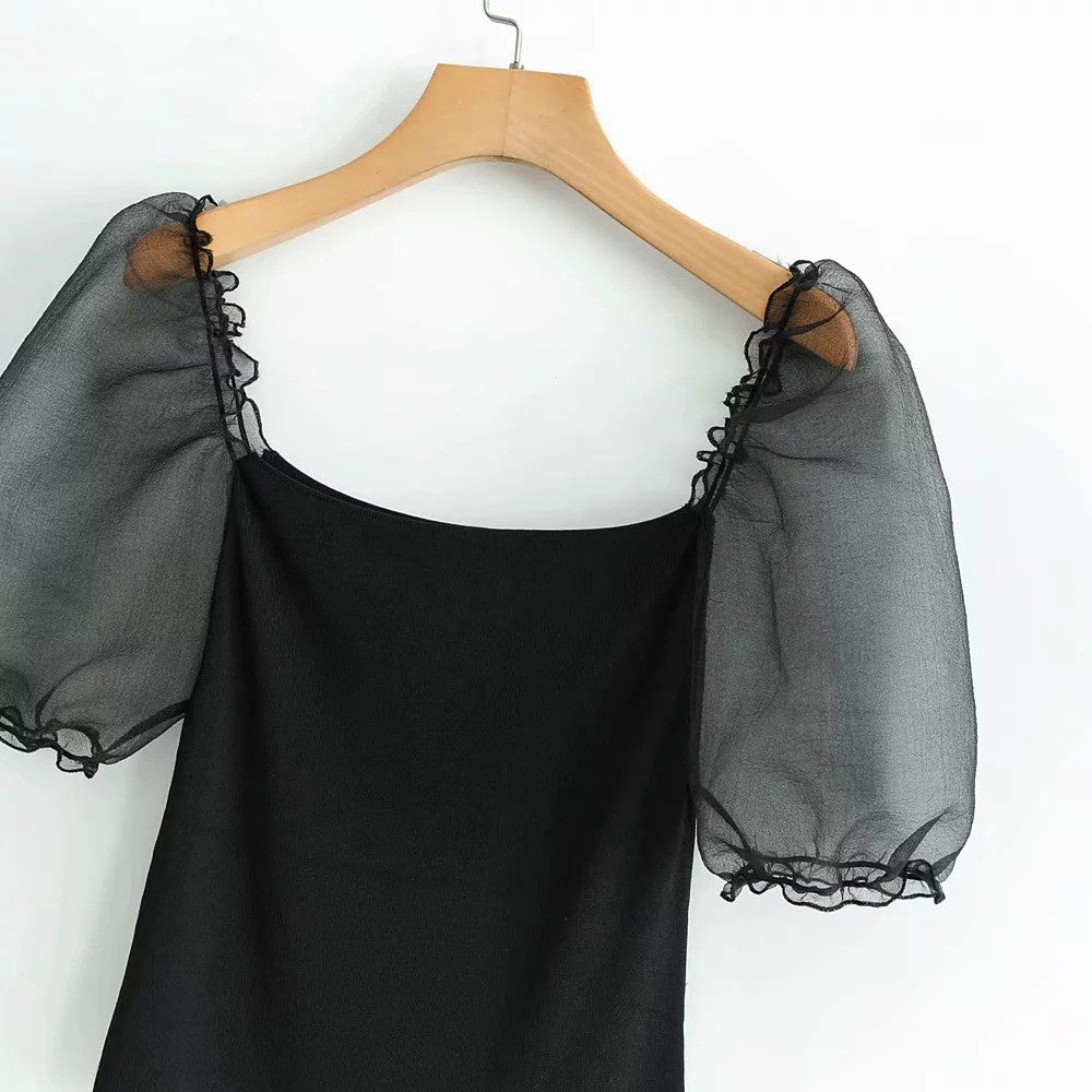 Blusa manica corta Baloon