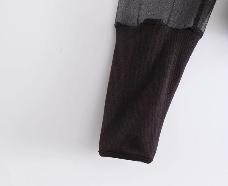 Cardigan manica tulle baloon