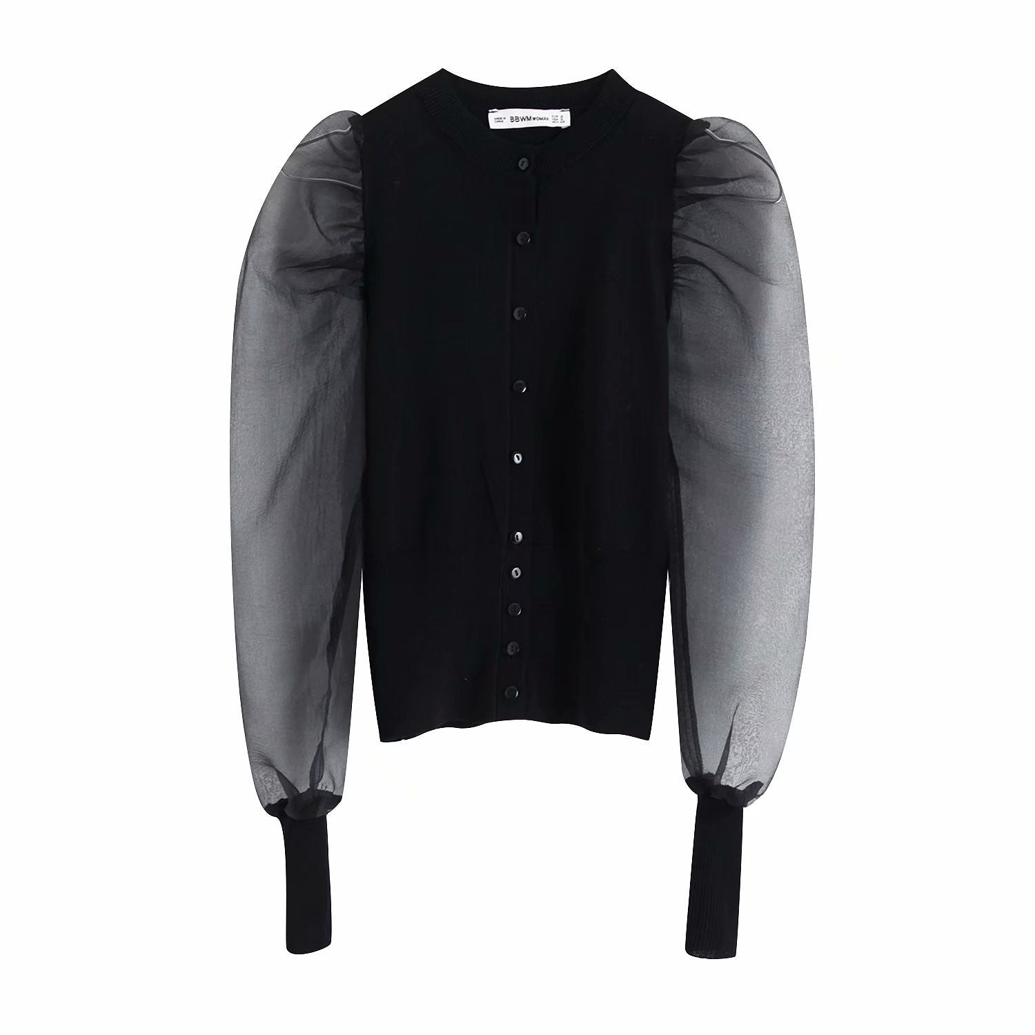 Cardigan manica tulle baloon