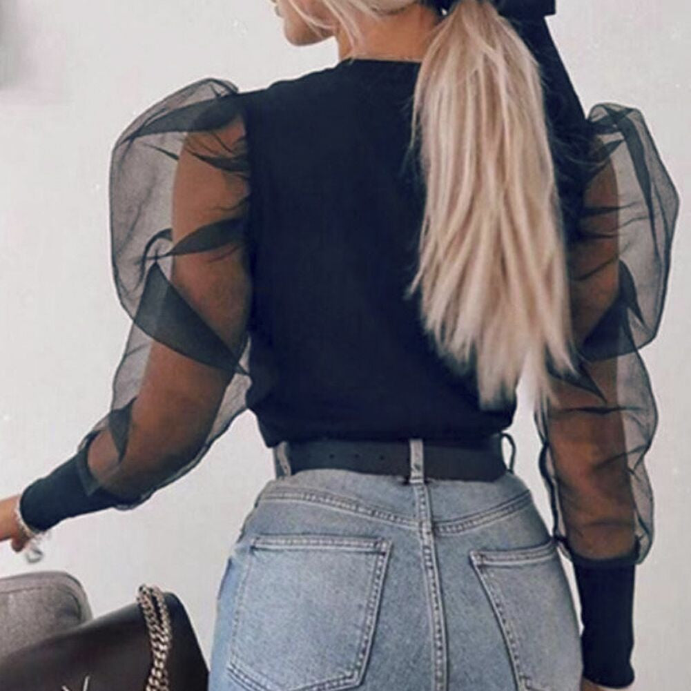 Cardigan manica tulle baloon