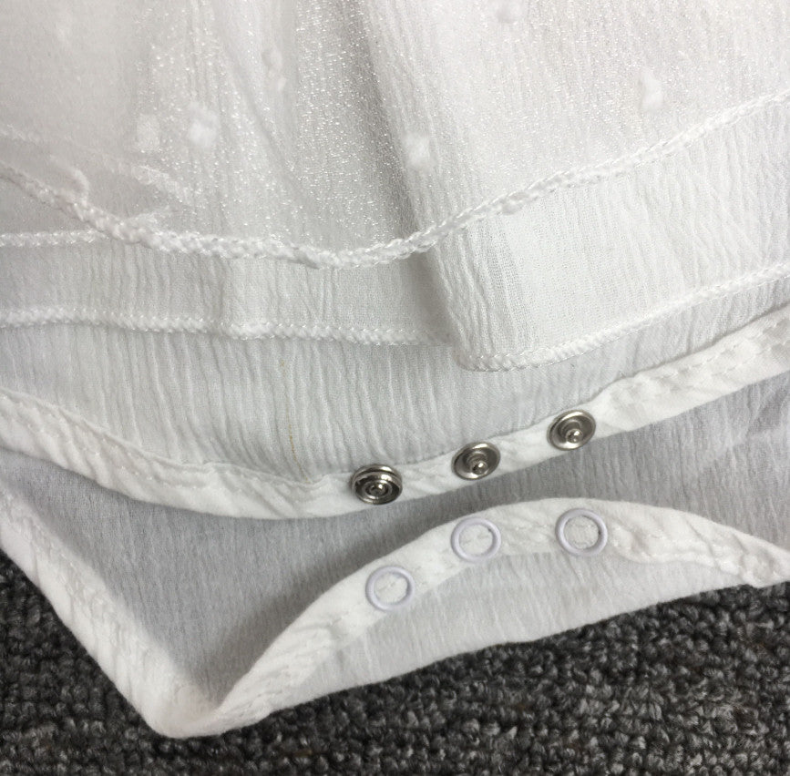 Vestitino baby littepois white