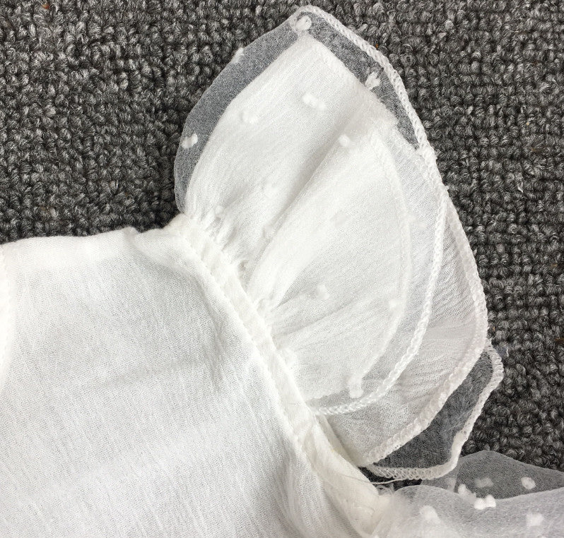 Vestitino baby littepois white