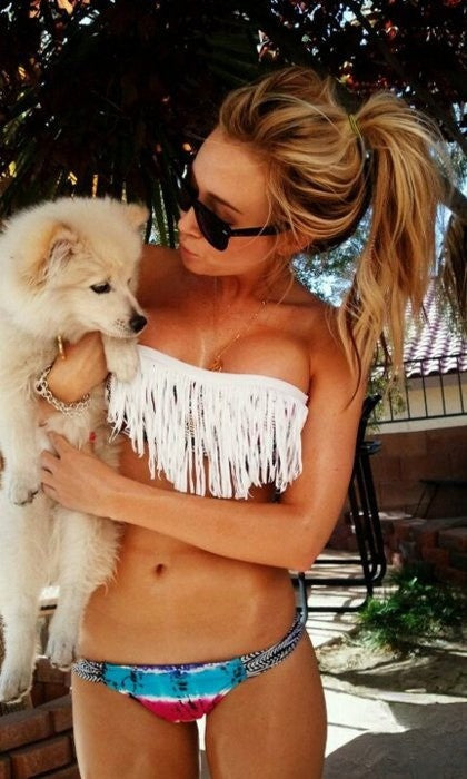 Bikini frange bianco vista posteriore | Dream Shop