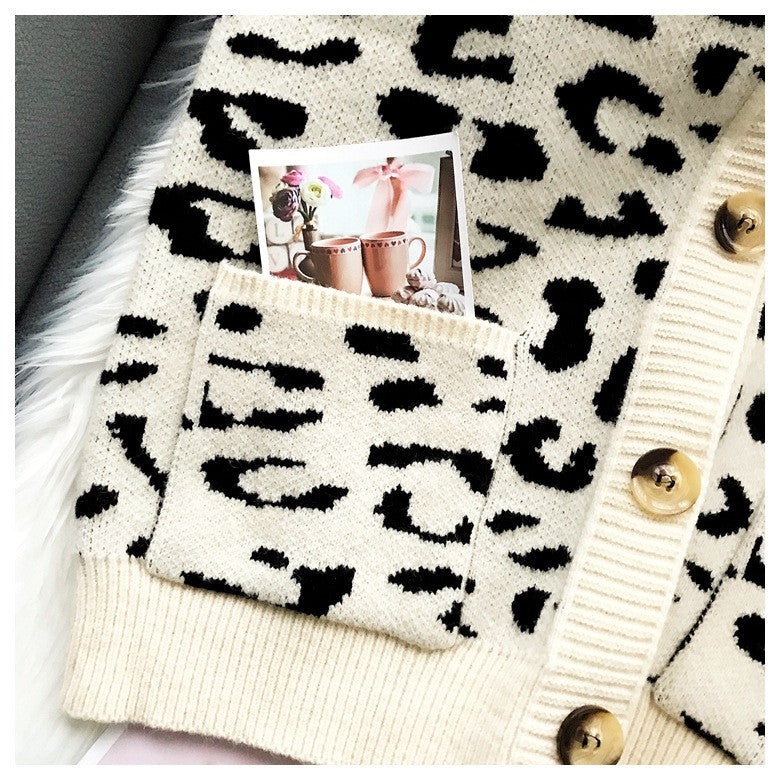 Cardigan leopardato Anna
