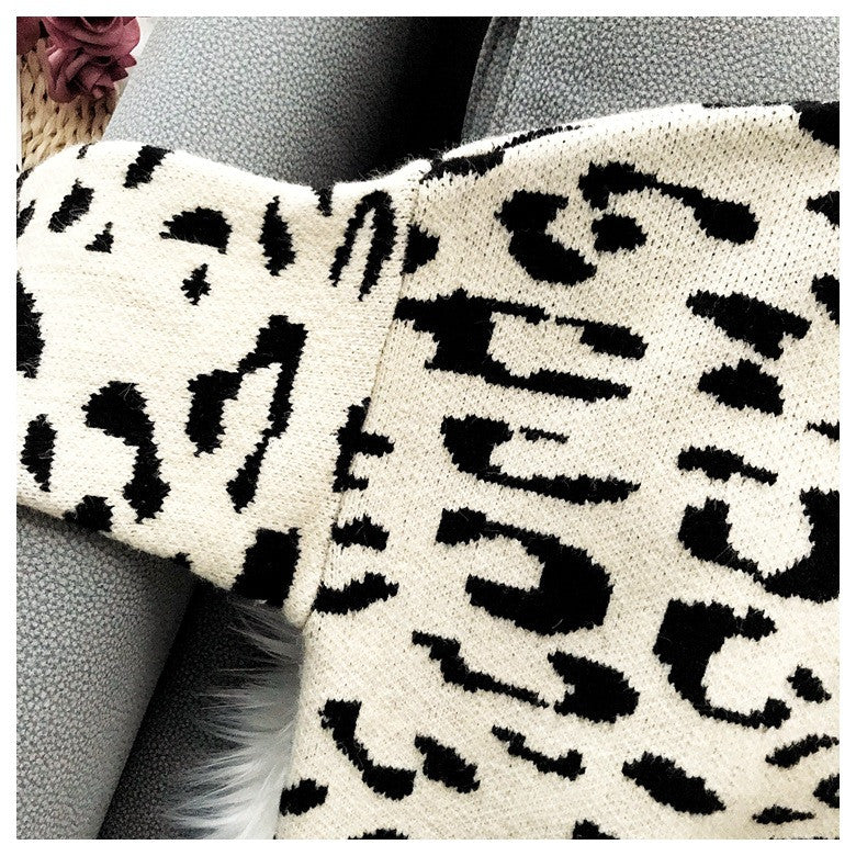 Cardigan leopardato Anna