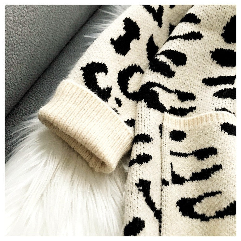 Cardigan leopardato Anna