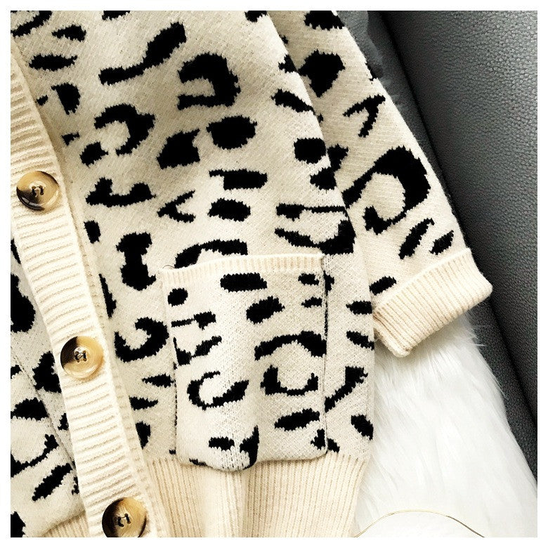 Cardigan leopardato Anna
