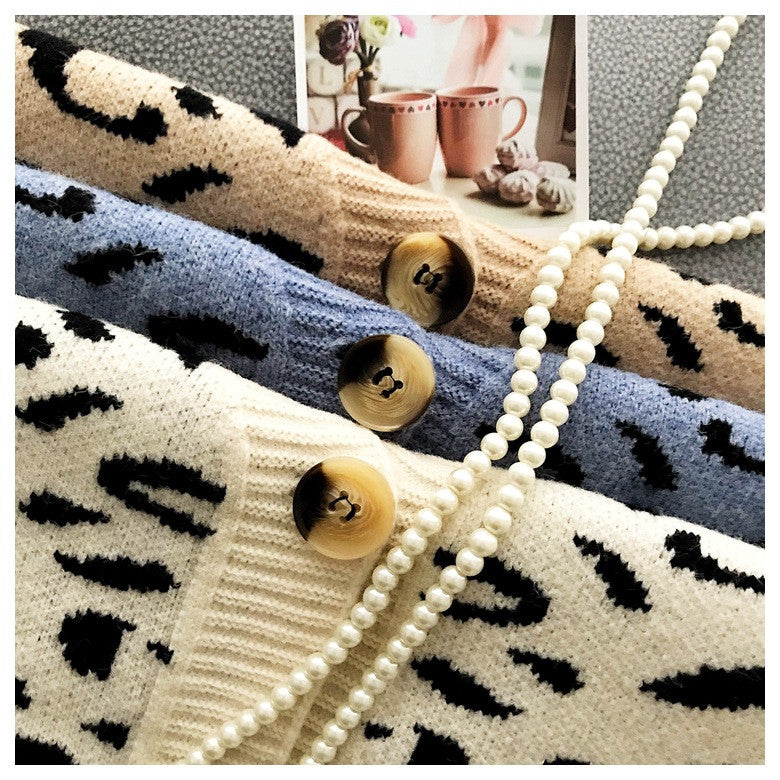 Cardigan leopardato Anna