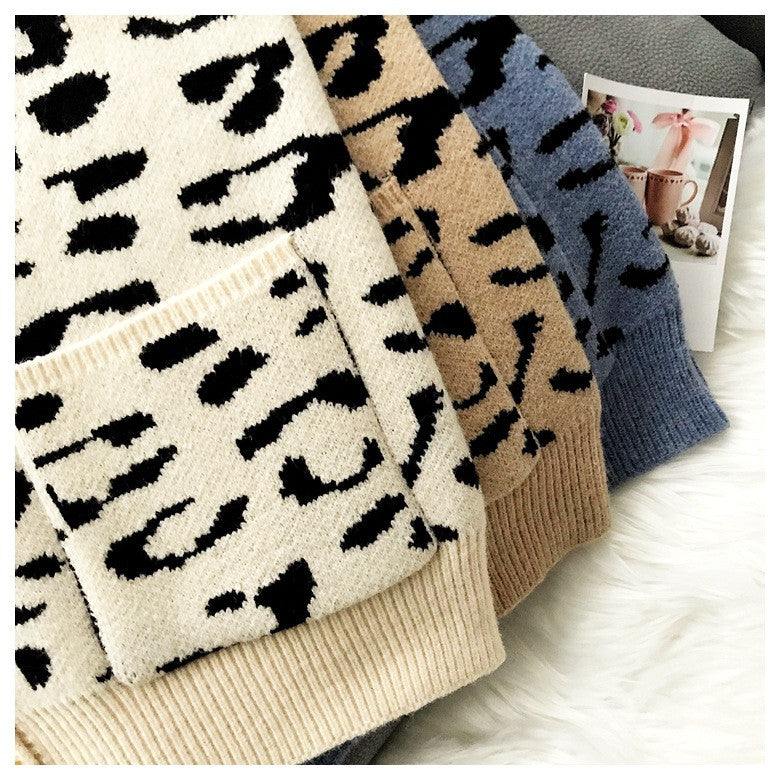 Cardigan leopardato Anna