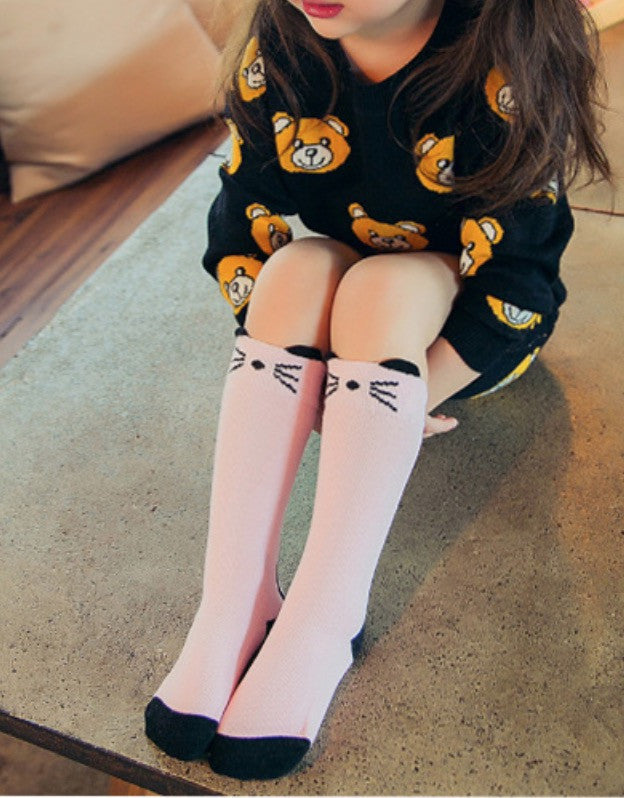 Calzini alti bimba animals