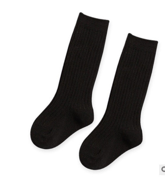 Calzini alti bimba monocolore