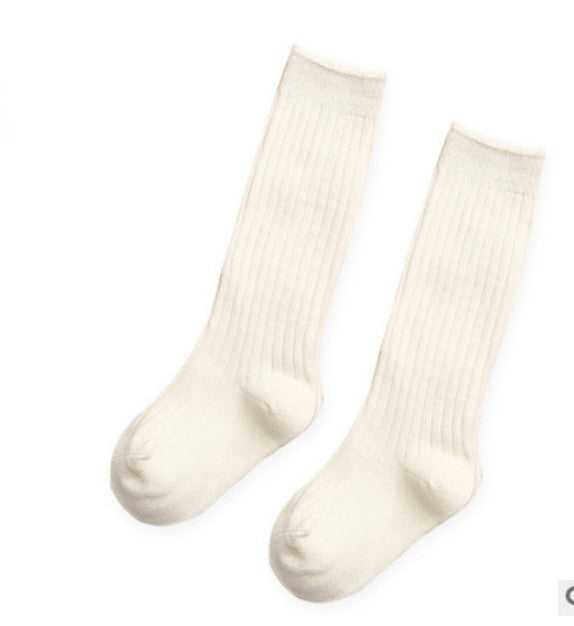 Calzini alti bimba monocolore