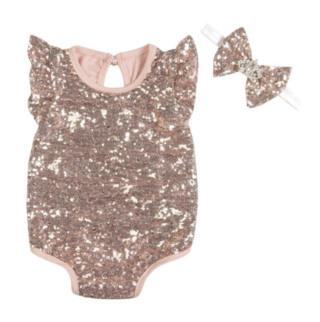 Body bimba pailettes rouges