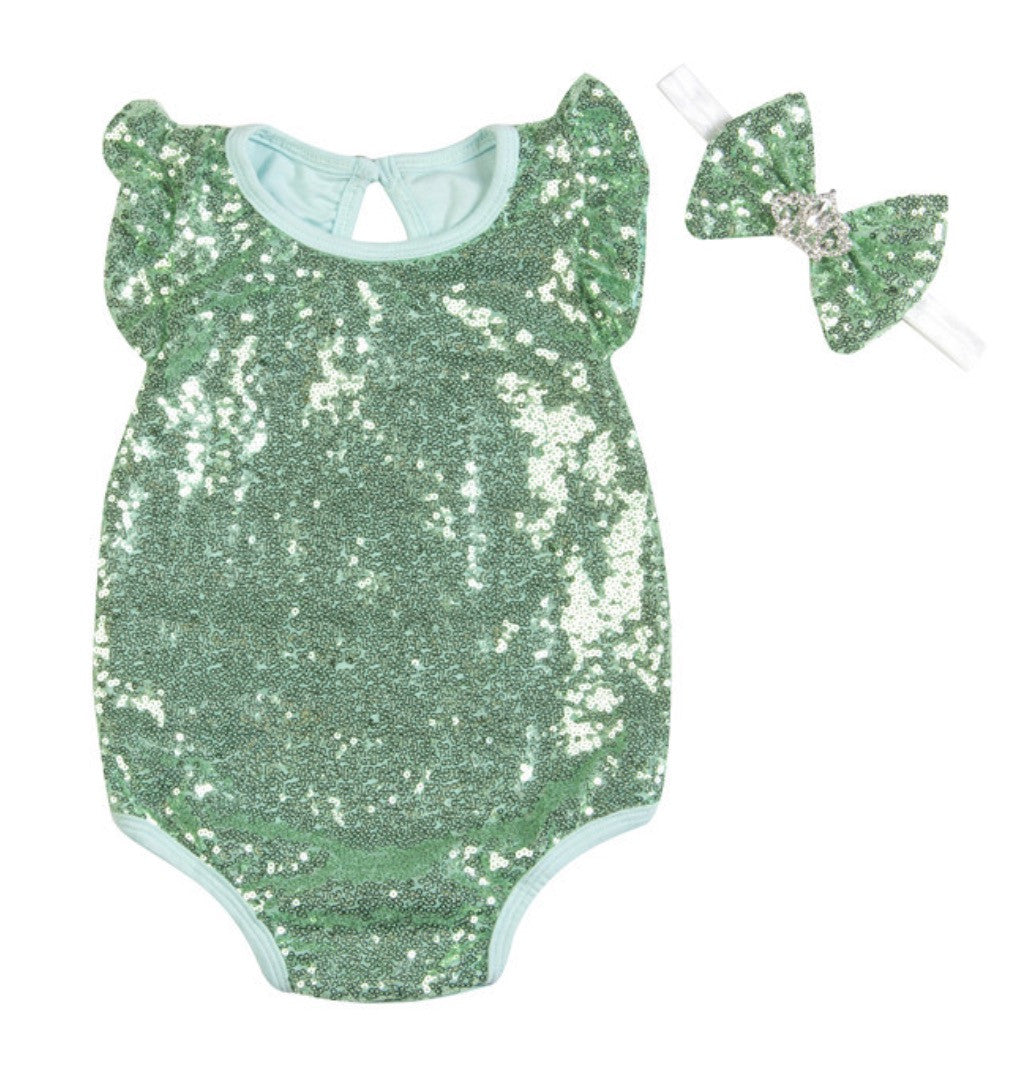 Body bimba pailettes rouges