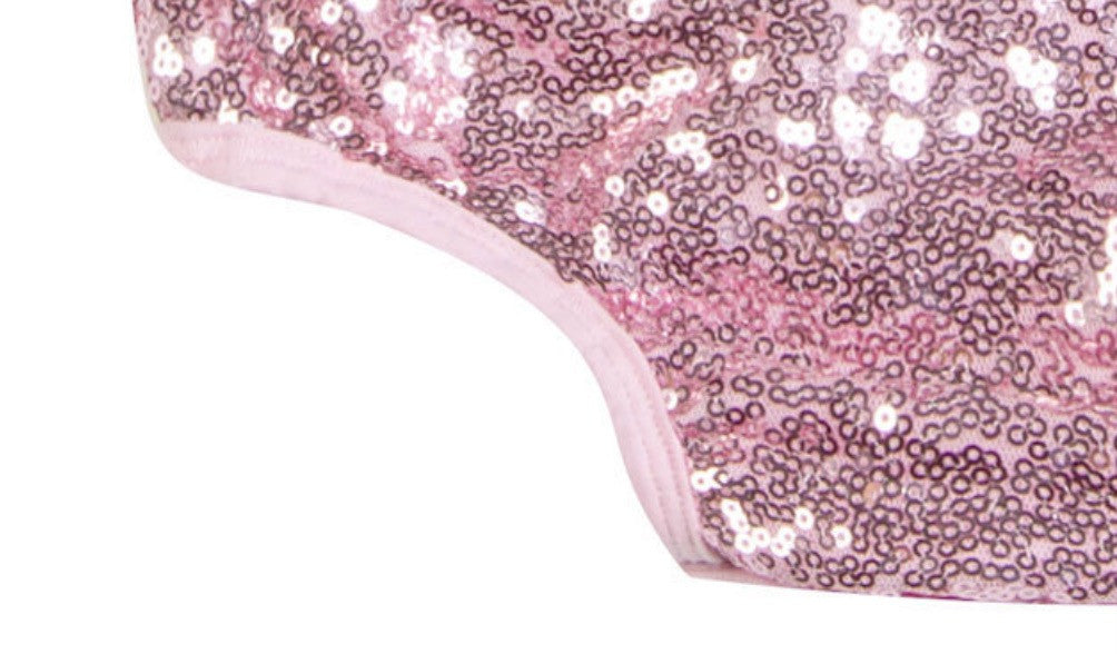 Body bimba pailettes rouges