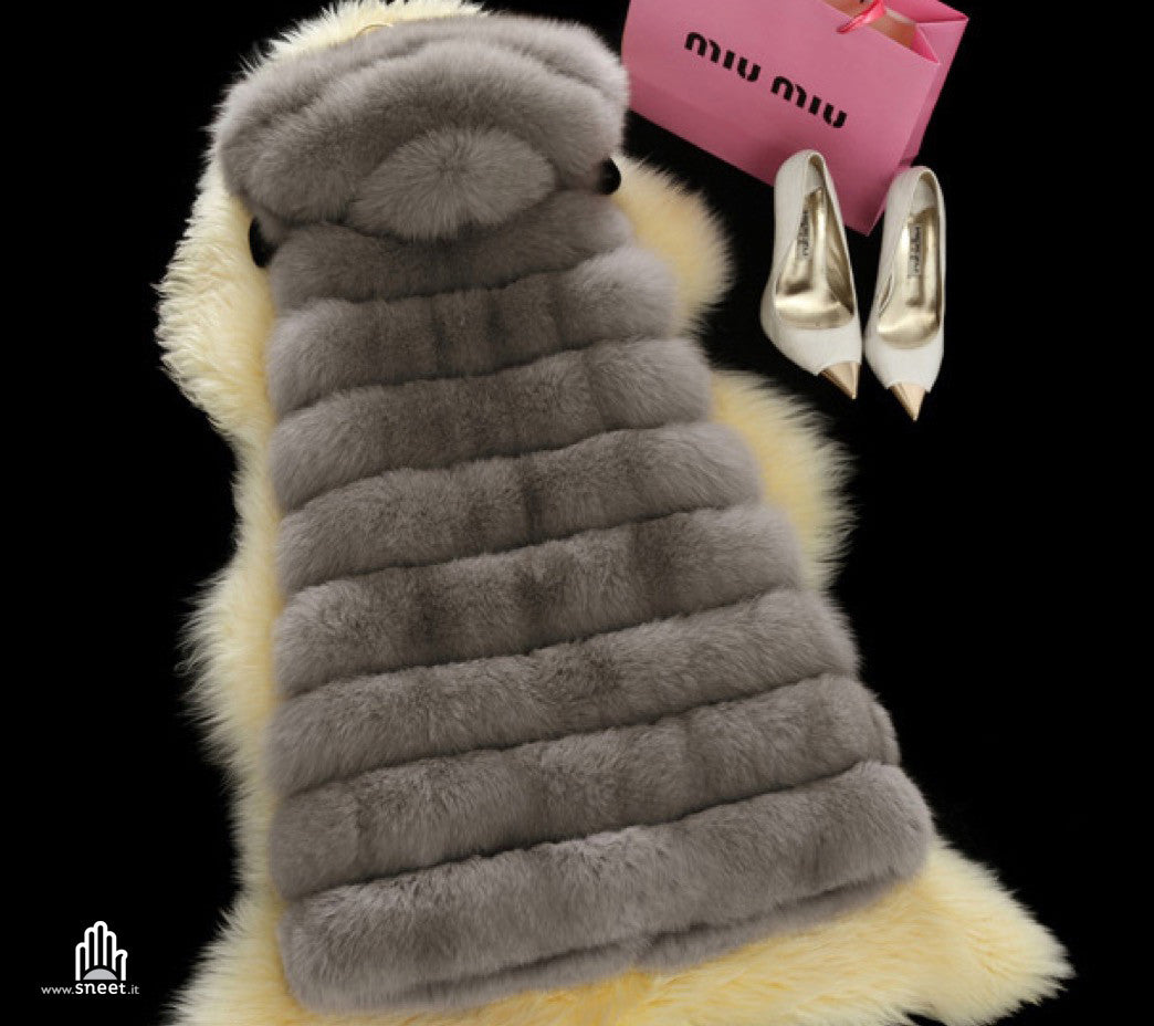 Smanicato ecopelliccia Pissy