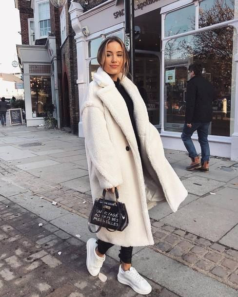 Maxi cappotto peluches